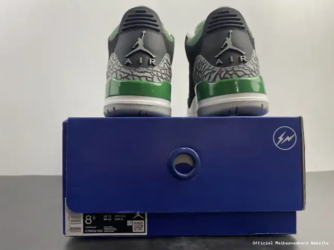 Official Maikesneakers 3 Air Green Jordan CT8532-030 Pine 0602